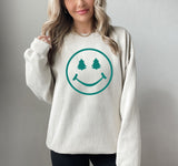 Christmas Tree Smiley Face Sweater