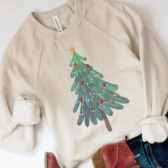 Watercolor Tree Sweater