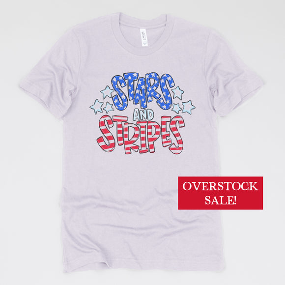 (FINAL SALE) Stars And Stripes Doodle Tee