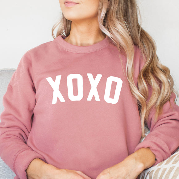 XOXO Drop Shoulder Bella Canvas Sweater