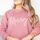 Cursive Merry Sweater